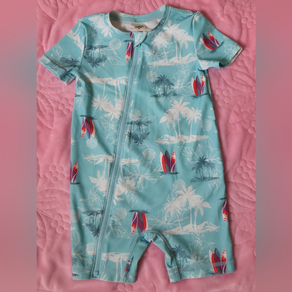 OshKosh B'gosh Aqua Surfboard Bodysuit